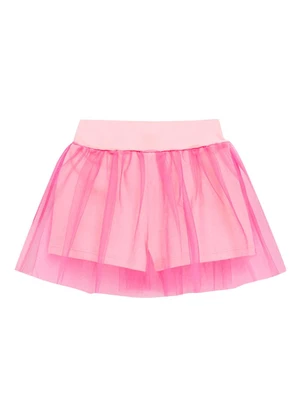 Duduka - Conjunto Blusa Bailarina e Short Saia  Rosa - DUDUKA