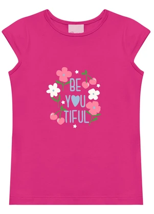 Duduka - Conjunto Blusa Be You Tiful e Short Saia Rosa - DUDUKA