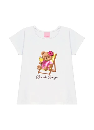 Duduka - Conjunto Blusa Beach Days e Short Branco - DUDUKA