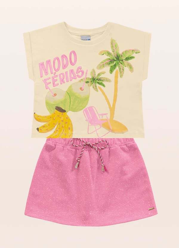 Fakini Kids - Conjunto Blusa/Bege 3