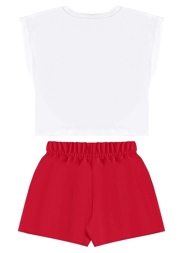 Bee Loop - Conjunto Blusa Borboleta e Short Branco 2