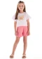 Quimby - Conjunto Blusa Borboleta Short Laise Branco - variação: Branco