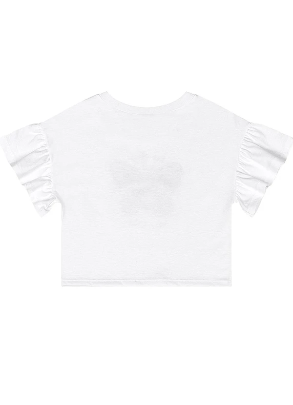 Quimby - Conjunto Blusa Borboleta Short Laise Branco 5