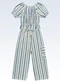 Fakini Kids - Conjunto Blusa/Calça Marrom - variação: Azul