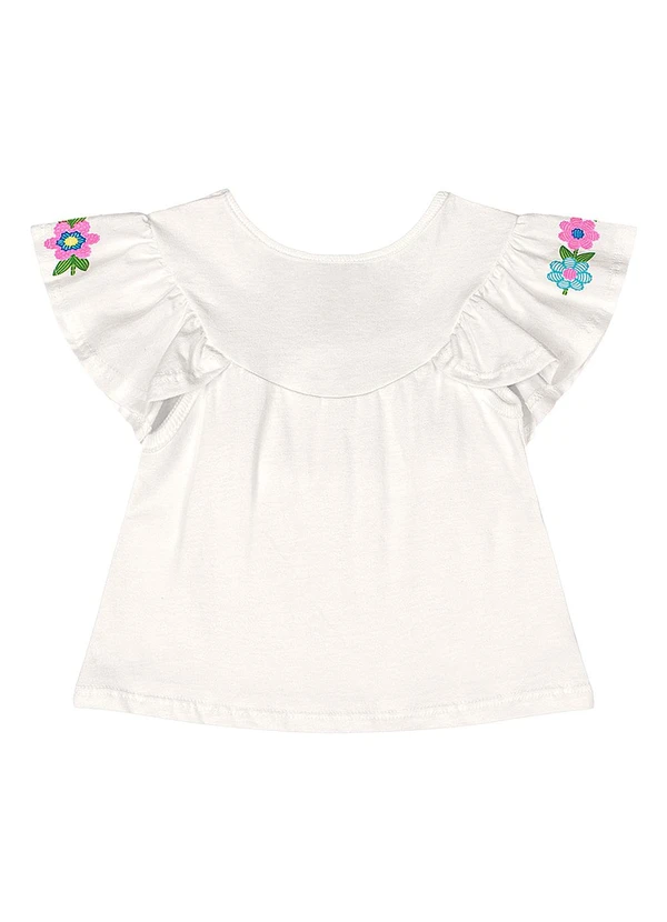 Quimby - Conjunto Blusa Calcinha Jeans Branco 4