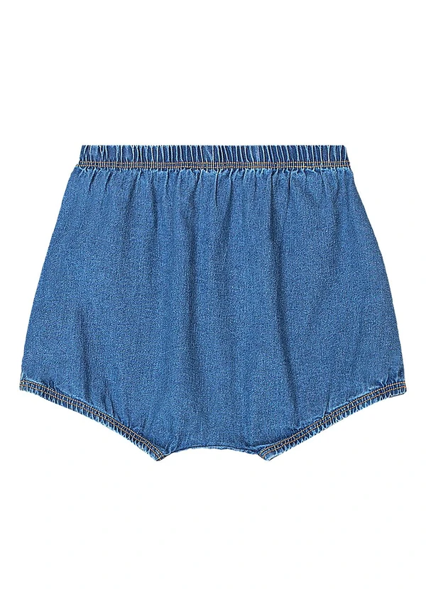 Quimby - Conjunto Blusa Calcinha Jeans Branco 5