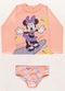 Fakini Kids - Conjunto Blusa/Calcinha Minnie Rosa - variação: Laranja
