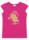 Duduka - Conjunto Blusa Capivara  e Short Flor Azul  - variação: Rosa