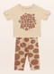 Fakini Kids - Conjunto Blusa/Capri Bege - variação: Bege