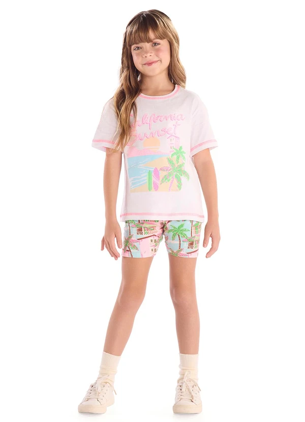 Quimby - Conjunto Blusa Ciclista Quimby Branco