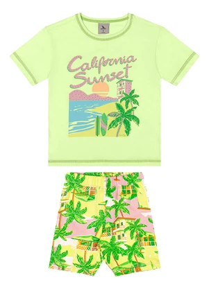 Quimby - Conjunto Blusa Ciclista Verde - QUIMBY