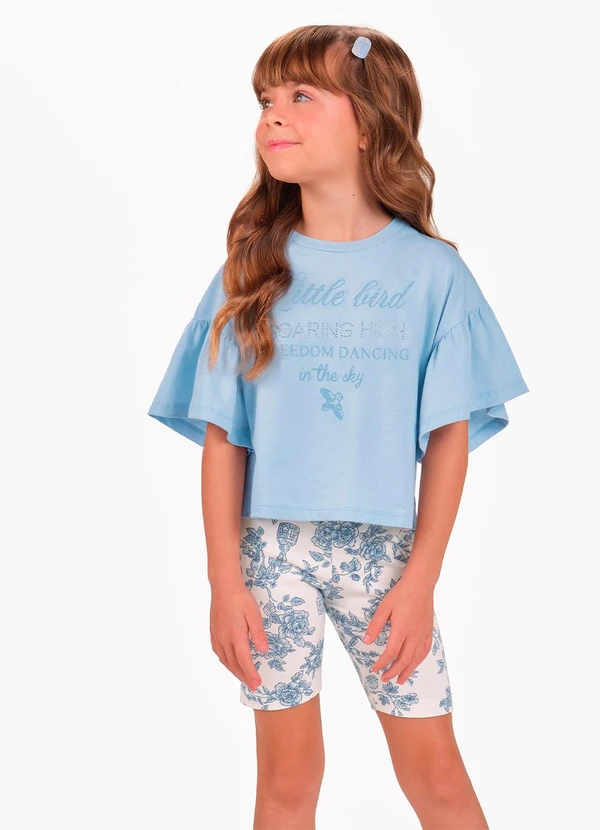 Trick Nick - Conjunto Blusa com Ciclista Azul 1