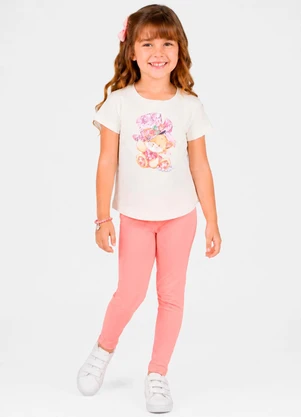 Select - Conjunto Blusa com Legging Bege - SELECT