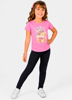 Select - Conjunto Blusa com Legging Rosa - SELECT