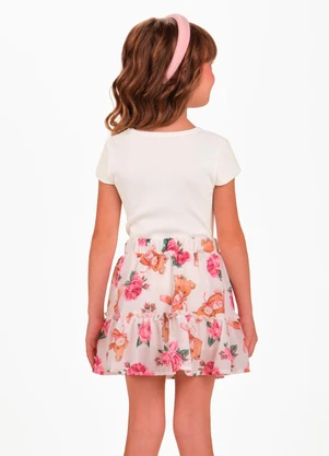 Trick Nick - Conjunto Blusa com Saia Bege - TRICK NICK