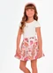 Trick Nick - Conjunto Blusa com Saia Rosa - variação: Bege