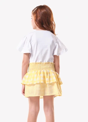 Trick Nick - Conjunto Blusa com Saia Branco - TRICK NICK