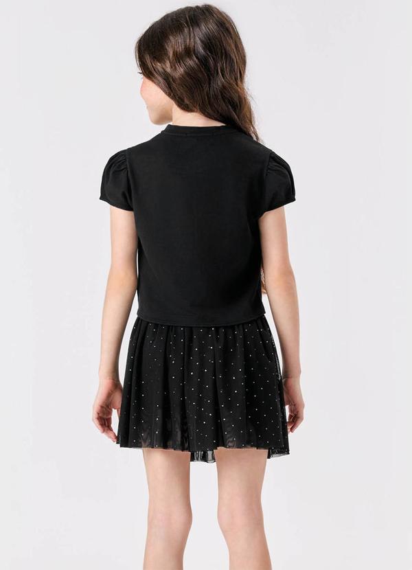 Trick Nick - Conjunto Blusa com Saia em Tule Preto 2