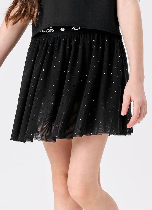 Trick Nick - Conjunto Blusa com Saia em Tule Preto 5