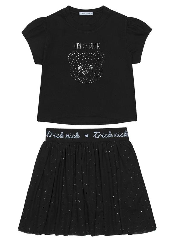 Trick Nick - Conjunto Blusa com Saia em Tule Preto 6