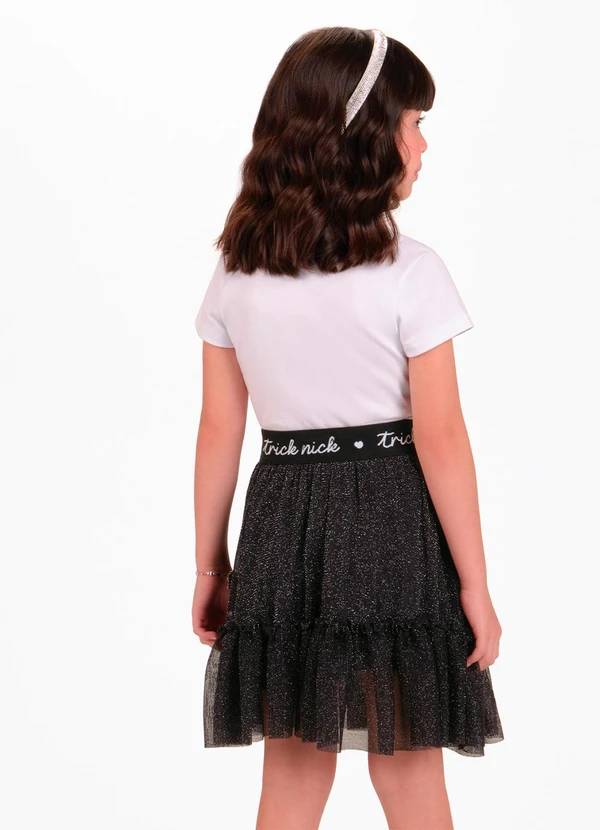 Trick Nick - Conjunto Blusa com Saia Feminino Preto 2
