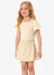 Rovi Kids - Conjunto Blusa com Saia Infantil Rosa - variação: Bege