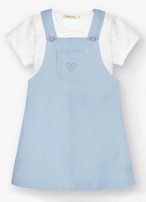 Trick Nick - Conjunto Blusa com Salopete Azul - TRICK NICK