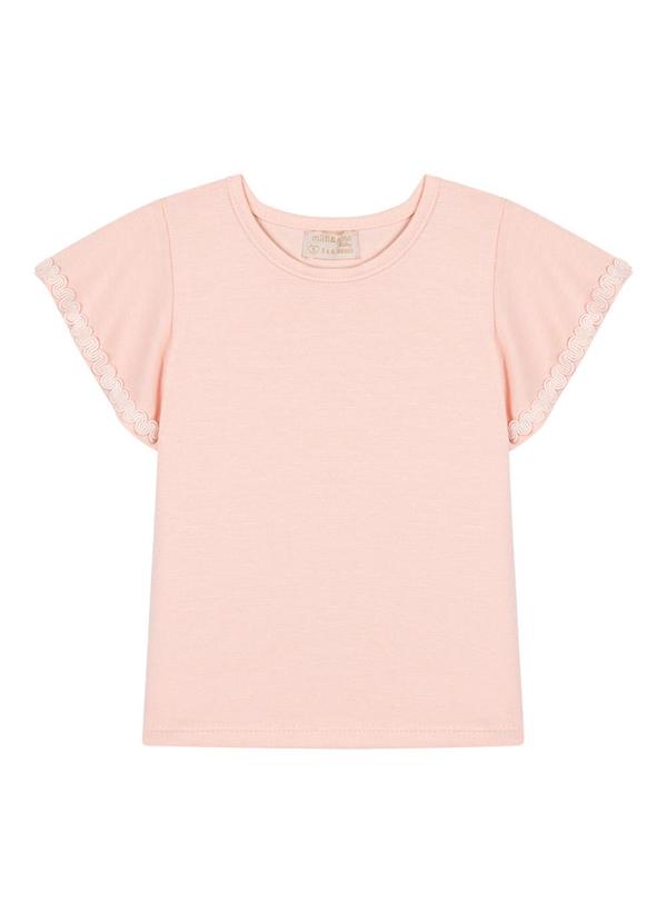 Milli e Nina - Conjunto Blusa com Salopete em Fleece Linho Bege 3