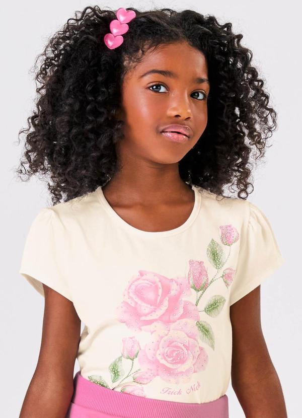 Trick Nick - Conjunto Blusa com Short Saia Moletinho Bege 4