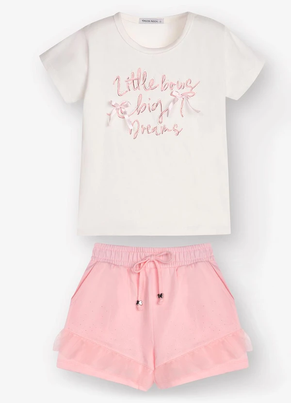 Trick Nick - Conjunto Blusa com Shorts Bege 6