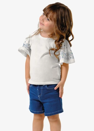 Trick Nick - Conjunto Blusa com Shorts Bege - TRICK NICK