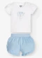 Trick Nick - Conjunto Blusa com Shorts Branco - variação: Branco