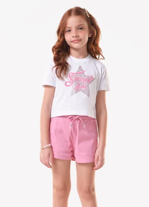 Trick Nick - Conjunto Blusa com Shorts Branco - TRICK NICK