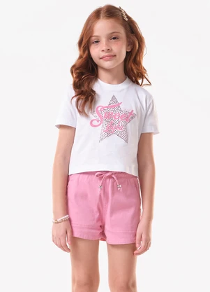 Trick Nick - Conjunto Blusa com Shorts Branco - TRICK NICK