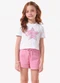 Trick Nick - Conjunto Blusa com Shorts Branco - variação: Branco
