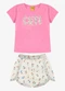 Rovi Kids - Conjunto Blusa com Shorts Feminino Bege - variação: Bege