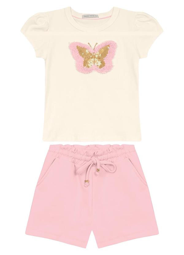 Trick Nick - Conjunto Blusa com Shorts Feminino Rosa 2