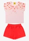 Rovi Kids - Conjunto Blusa com Shorts Feminino Rosa - variação: Rosa