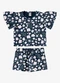 Rovi Kids - Conjunto Blusa com Shorts Infantil Rosa - variação: Azul