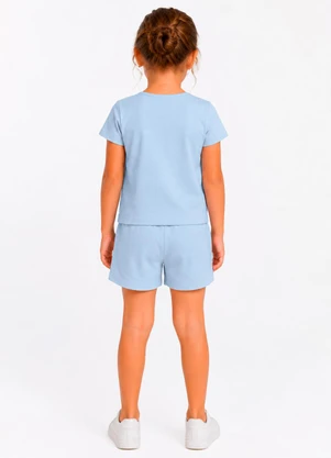 Select - Conjunto Blusa com Shorts Infantil Azul - SELECT