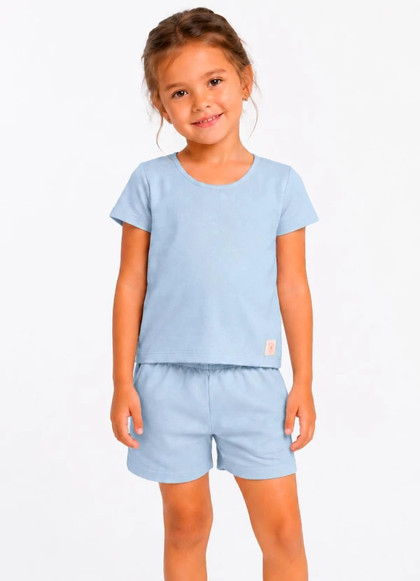 Select - Conjunto Blusa com Shorts Infantil Azul