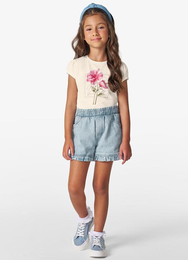 Trick Nick - Conjunto Blusa com Shorts Infantil Bege 1