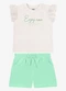 Rovi Kids - Conjunto Blusa com Shorts Infantil Verde - variação: Verde