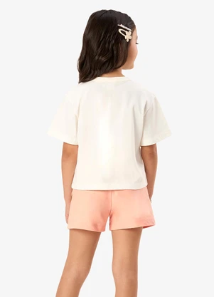 Rovi Kids - Conjunto Blusa com Shorts Infantil Bege - ROVI KIDS