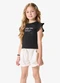 Rovi Kids - Conjunto Blusa com Shorts Infantil Verde - variação: Preto