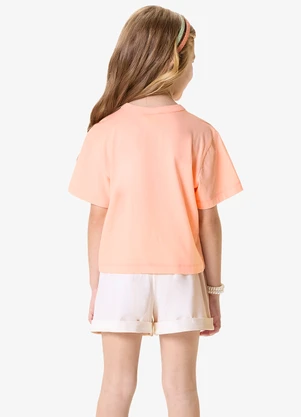 Rovi Kids - Conjunto Blusa com Shorts Infantil  Rosa - ROVI KIDS