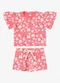 Rovi Kids - Conjunto Blusa com Shorts Infantil Bege - variação: Rosa