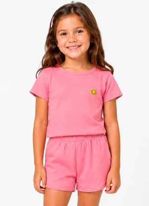 Select - Conjunto Blusa com Shorts Infantil Rosa - SELECT