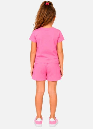 Select - Conjunto Blusa com Shorts Infantil Rosa - SELECT
