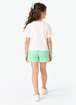 Rovi Kids - Conjunto Blusa com Shorts Infantil Verde - ROVI KIDS